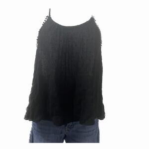 Ambiance Halter Top Black - Size Large